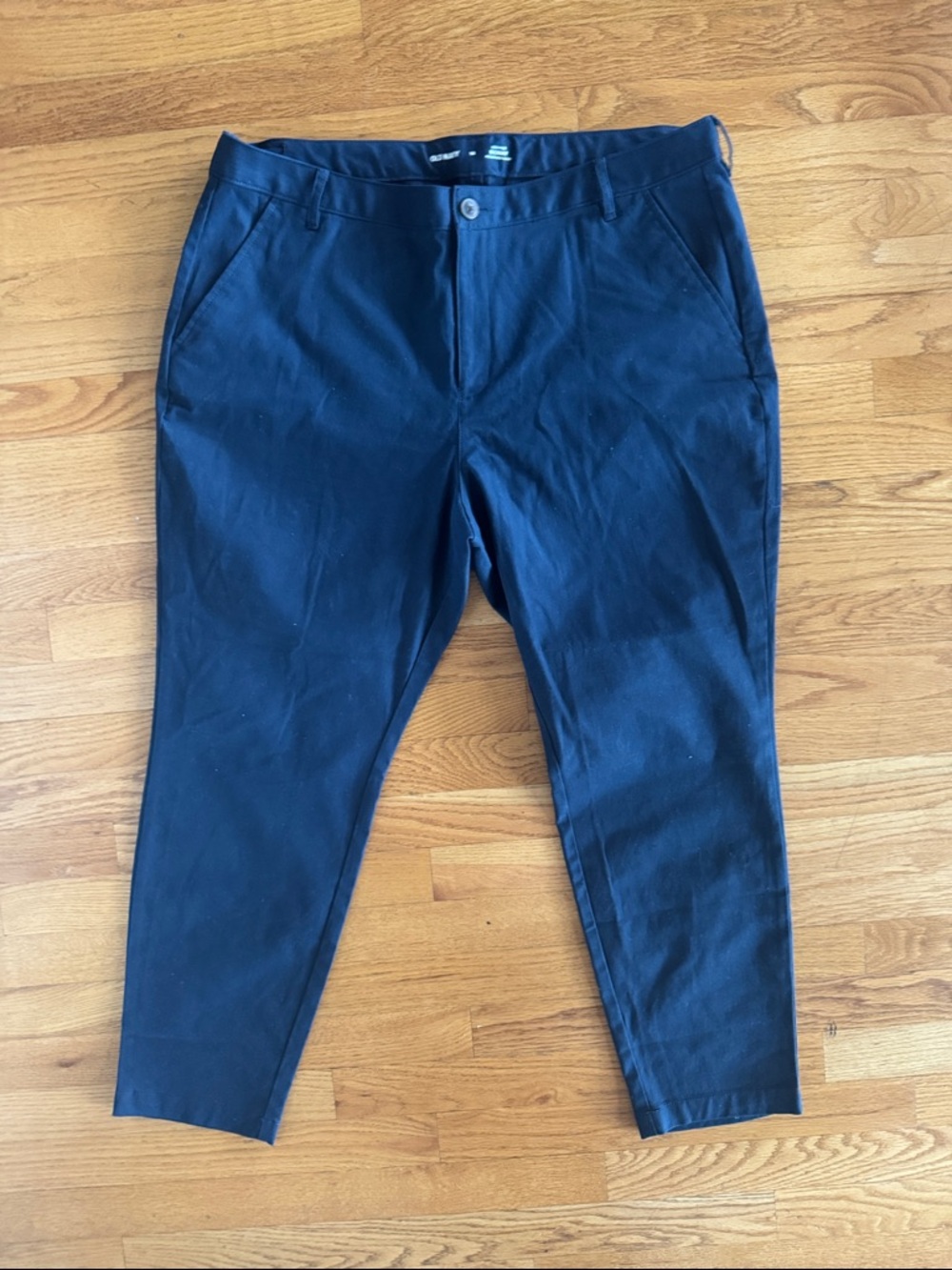 Old Navy Navy Blue Chino Pants 18 Adjustable Waist